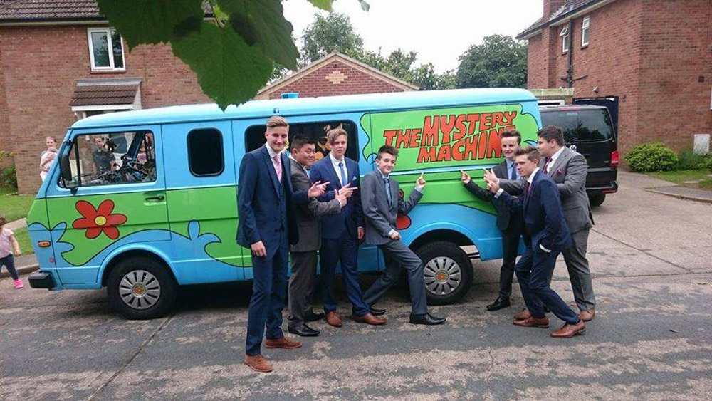 mystery machine unusual prom car