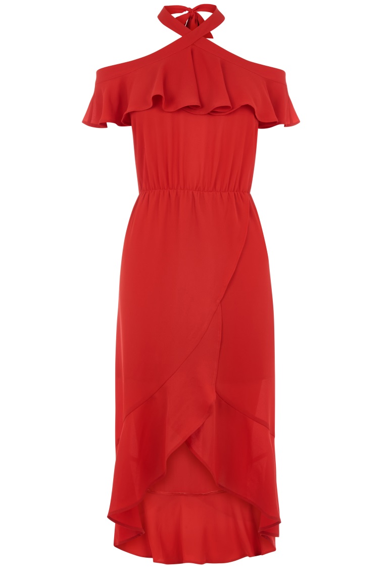 oasis-red-ruffle-dress