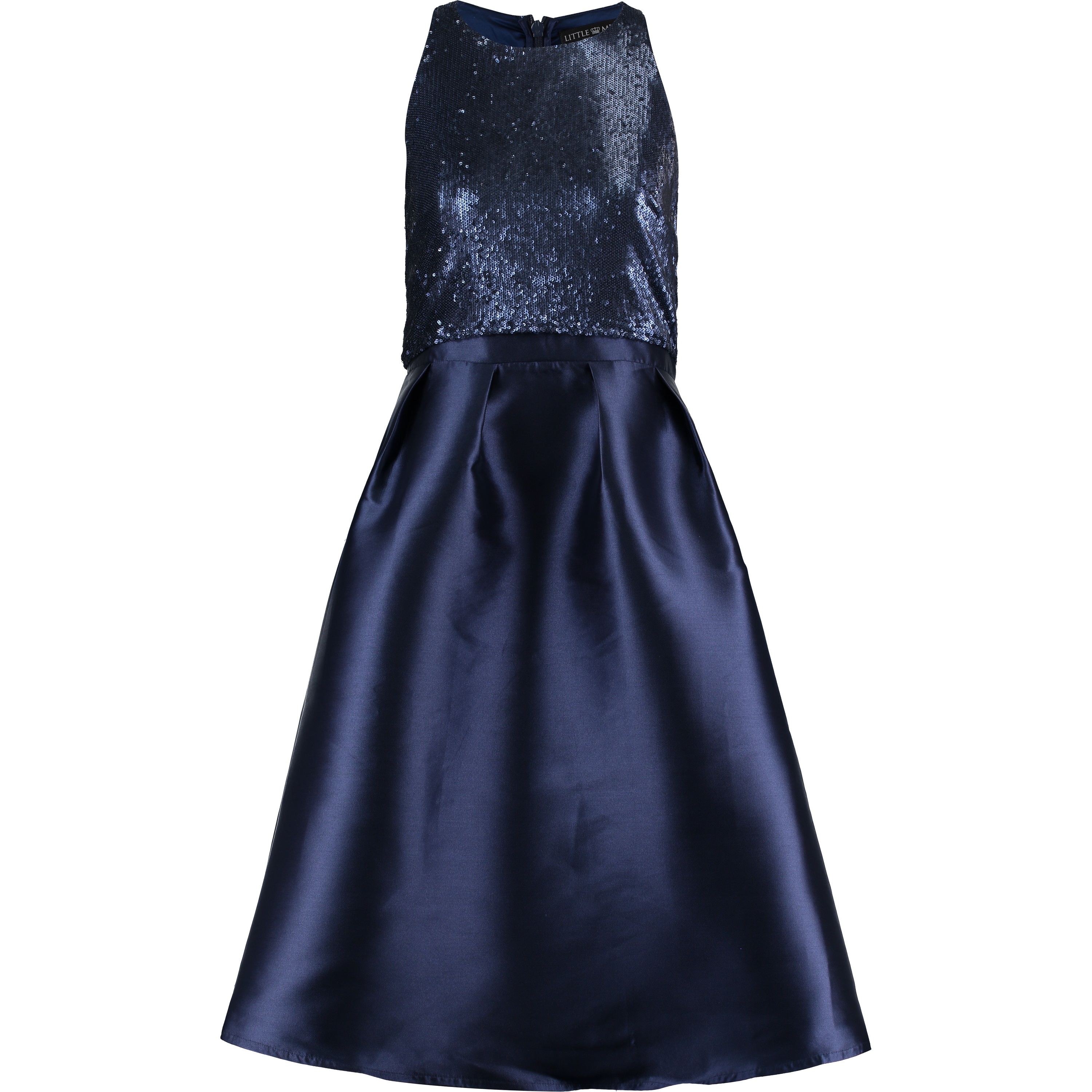 Navy Sequin Prom Dress